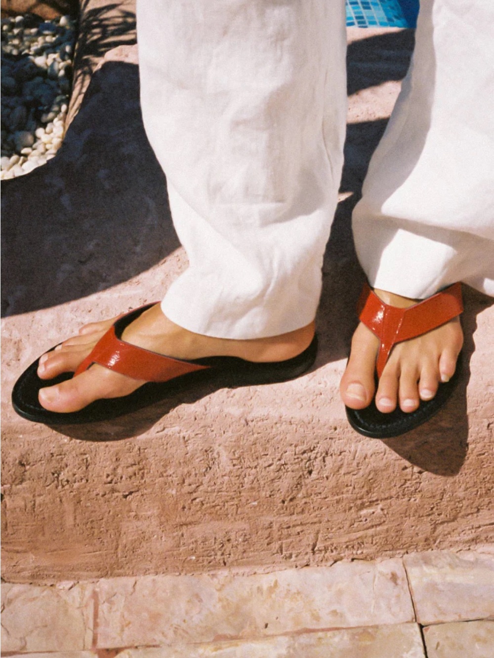 K.Jacques x Ciao Lucia Red Flip Flops - EU Size 39
